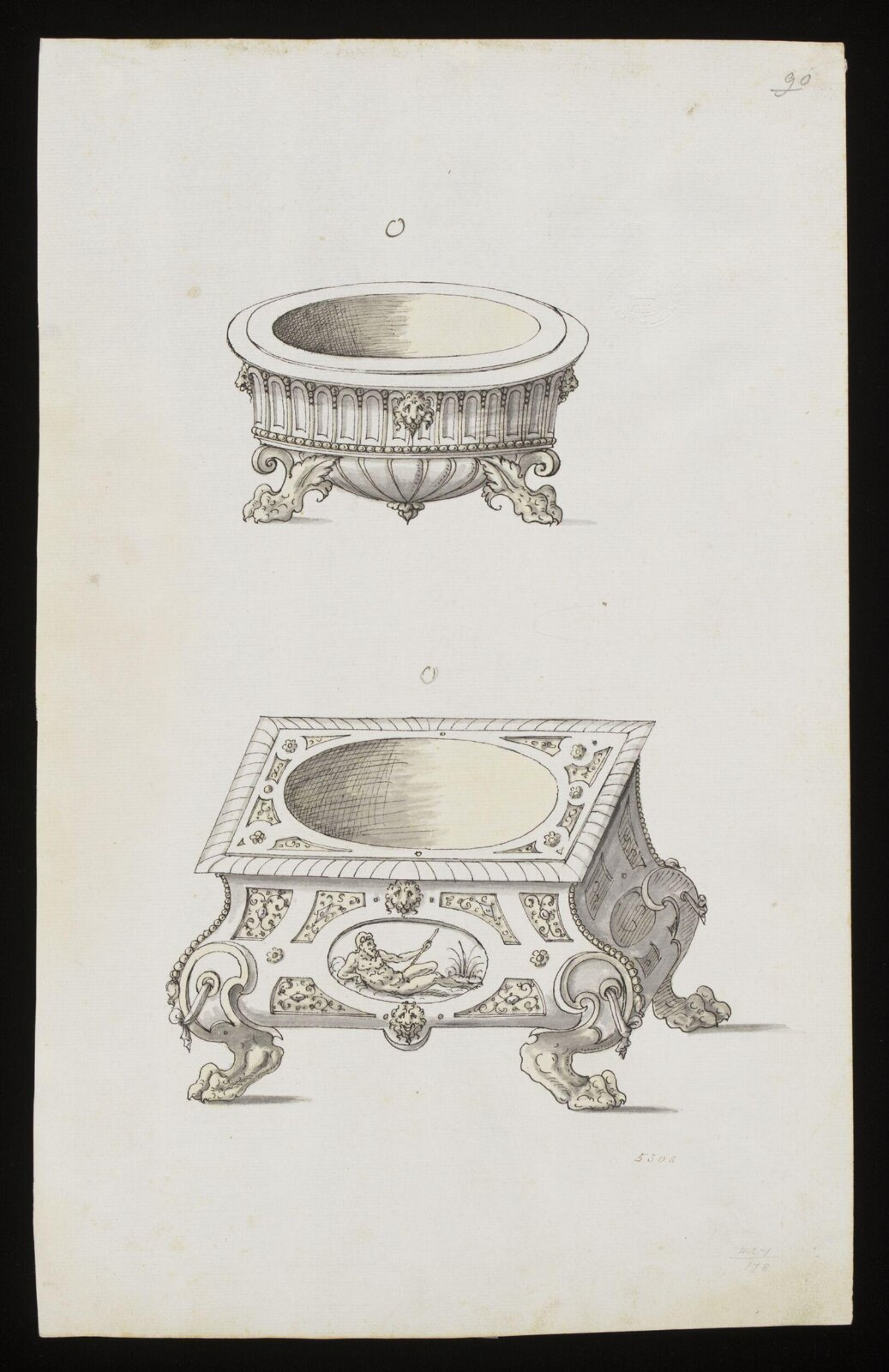 Drawing, Erasmus Hornick, 1582-1583