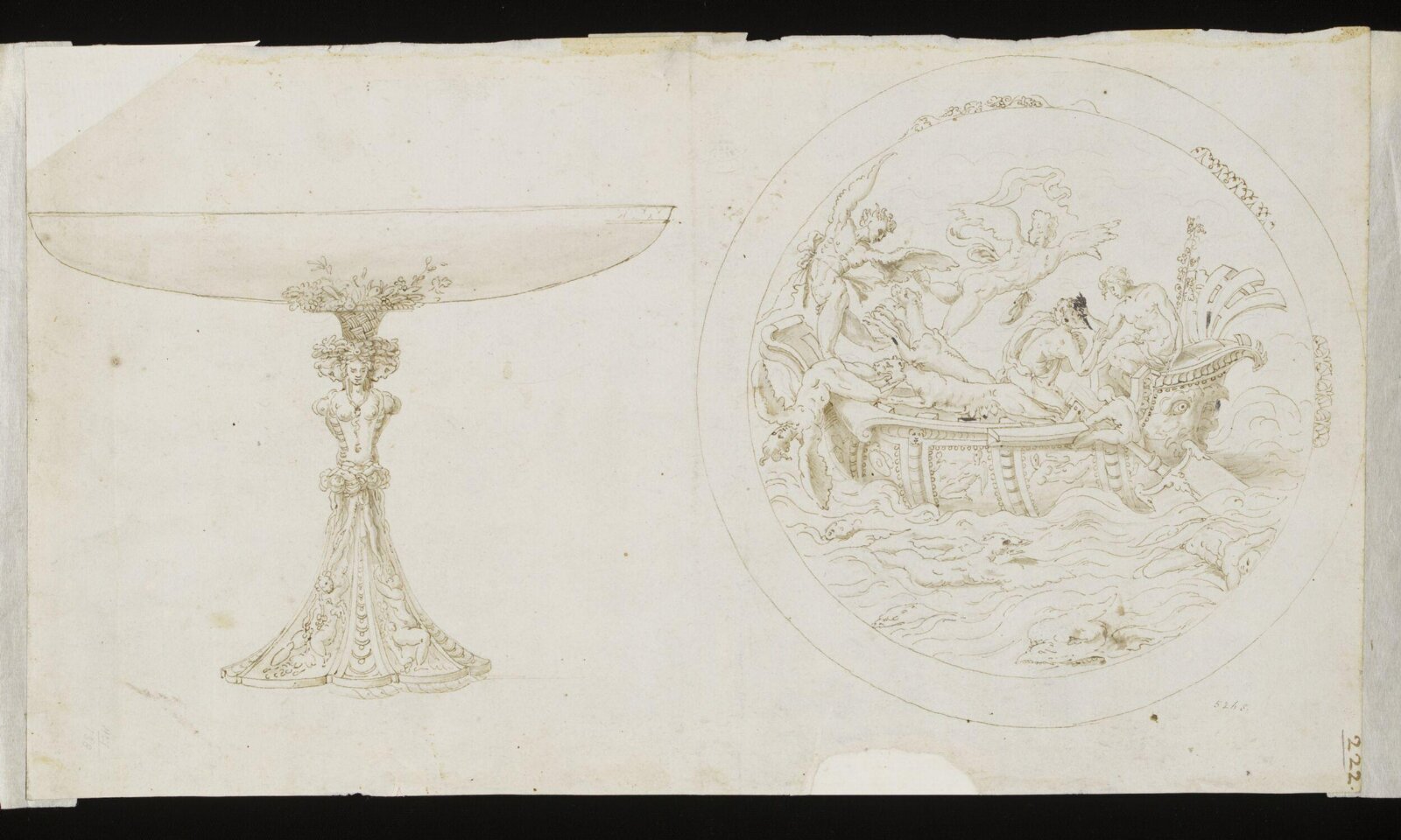 Drawing, Erasmus Hornick, 1582-1583