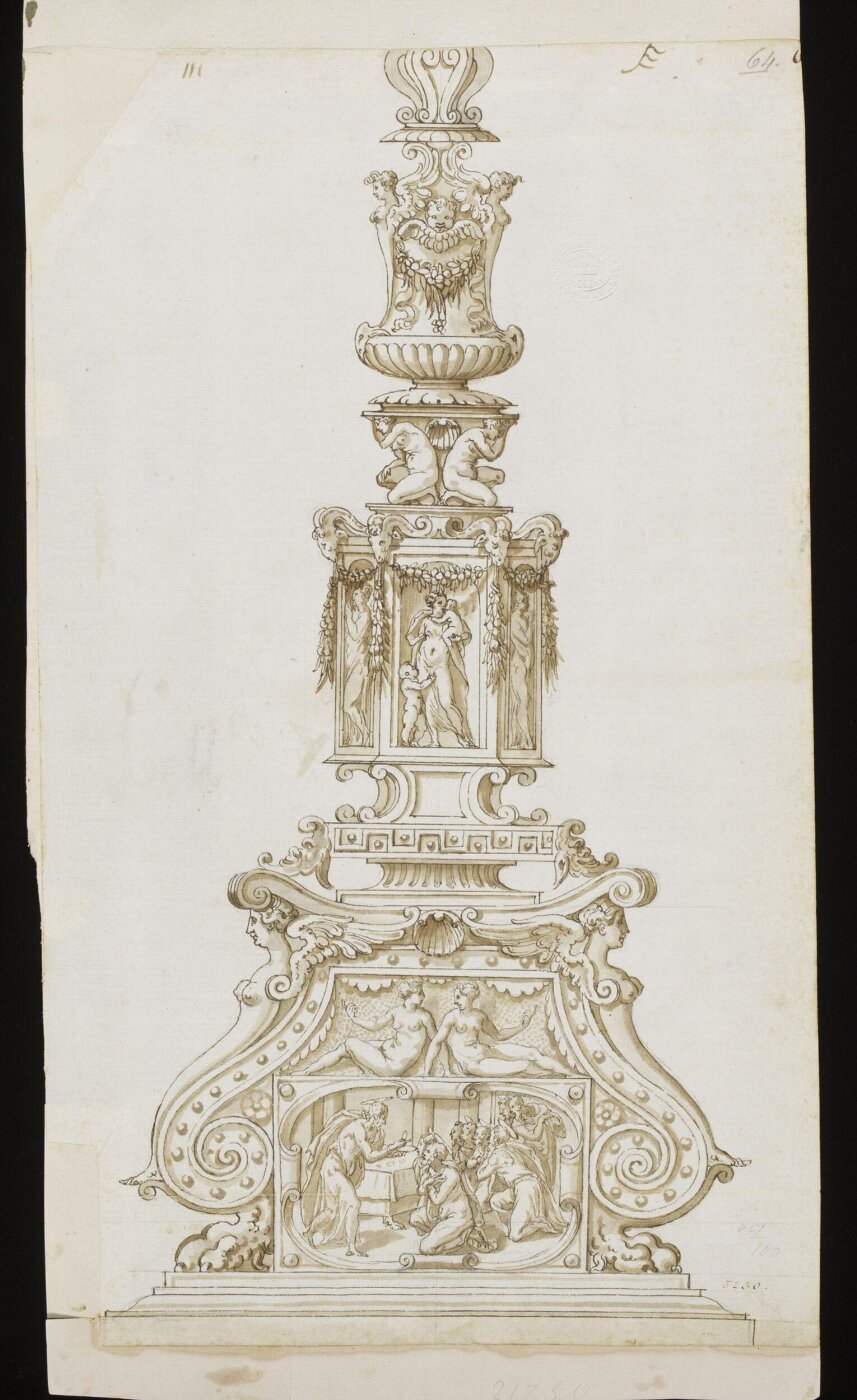 Unknown, Design for a candelabra