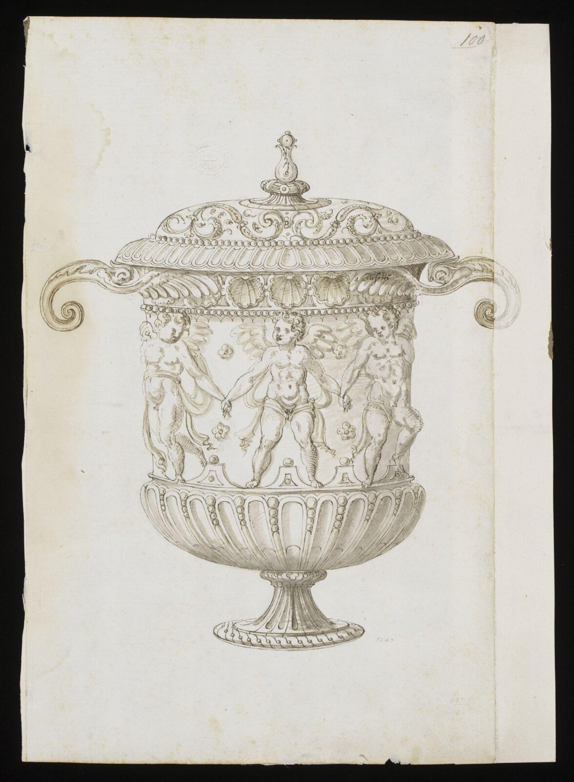 Drawing, Erasmus Hornick, 1582-1583