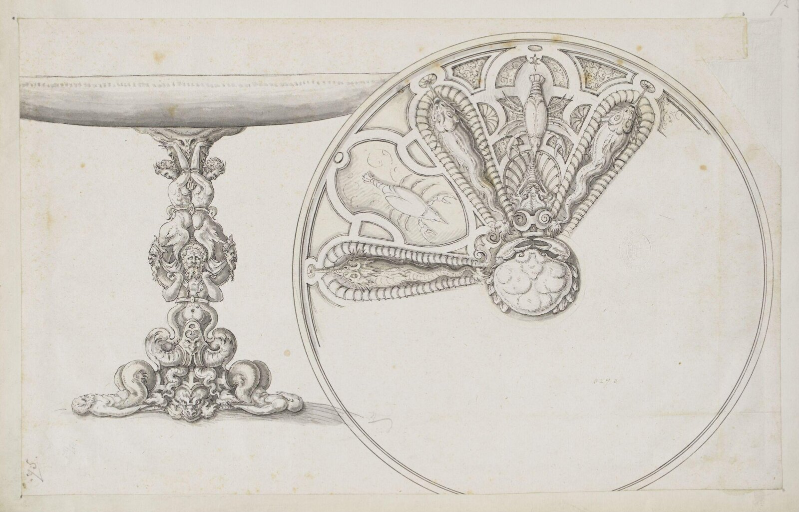 Drawing, Erasmus Hornick, 1582-1583