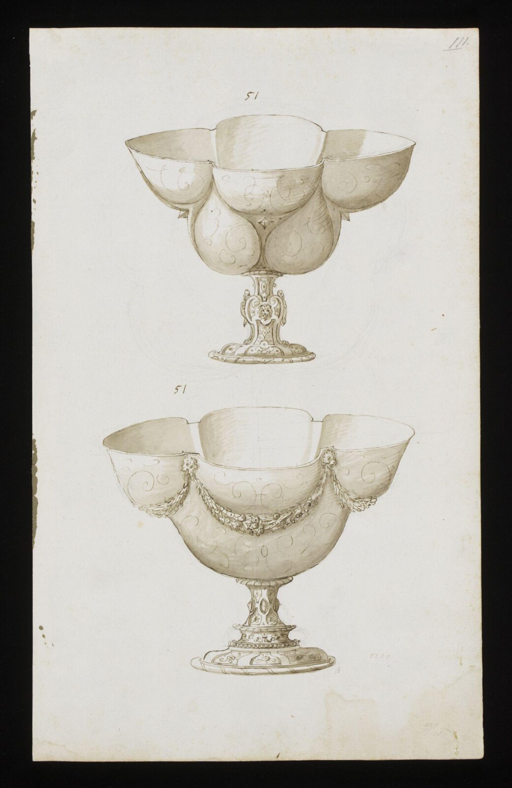 Drawing, Erasmus Hornick, 1582-1583