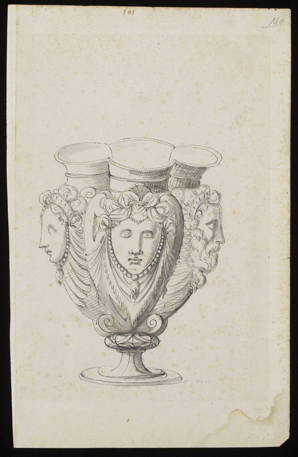 Drawing, Erasmus Hornick, 1582-1583