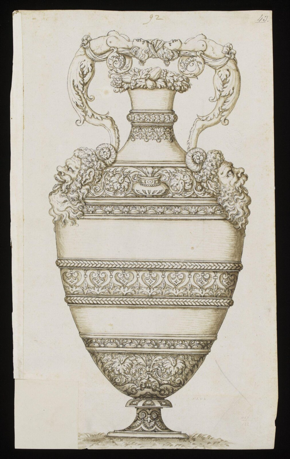 Drawing, Erasmus Hornick, 1582-1583