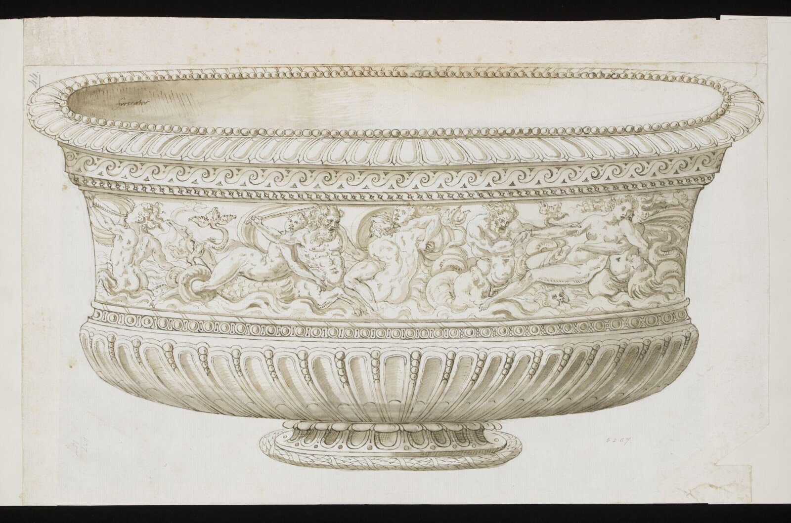 Drawing, Erasmus Hornick, 1582-1583