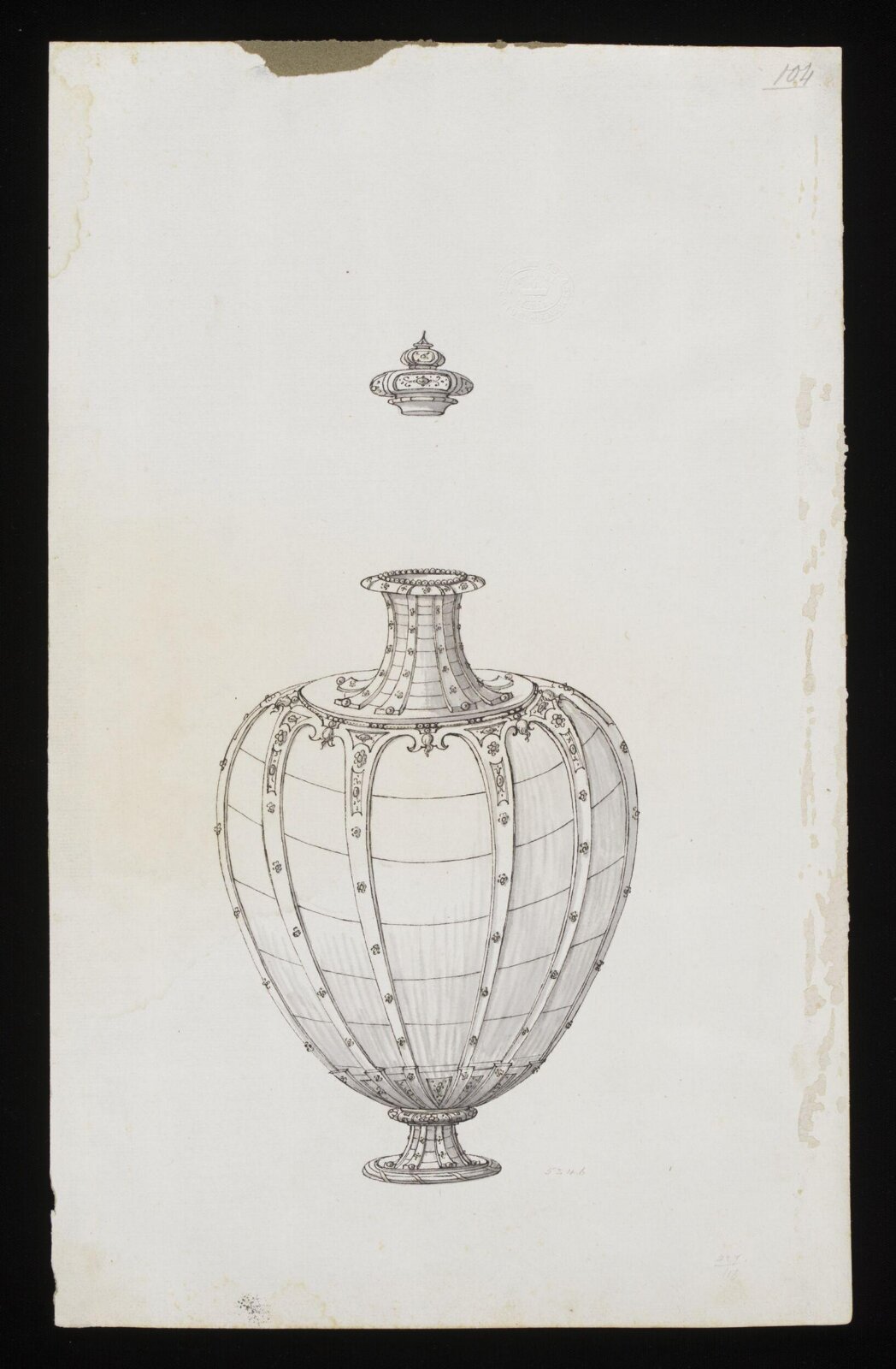 Drawing, Erasmus Hornick, 1582-1583