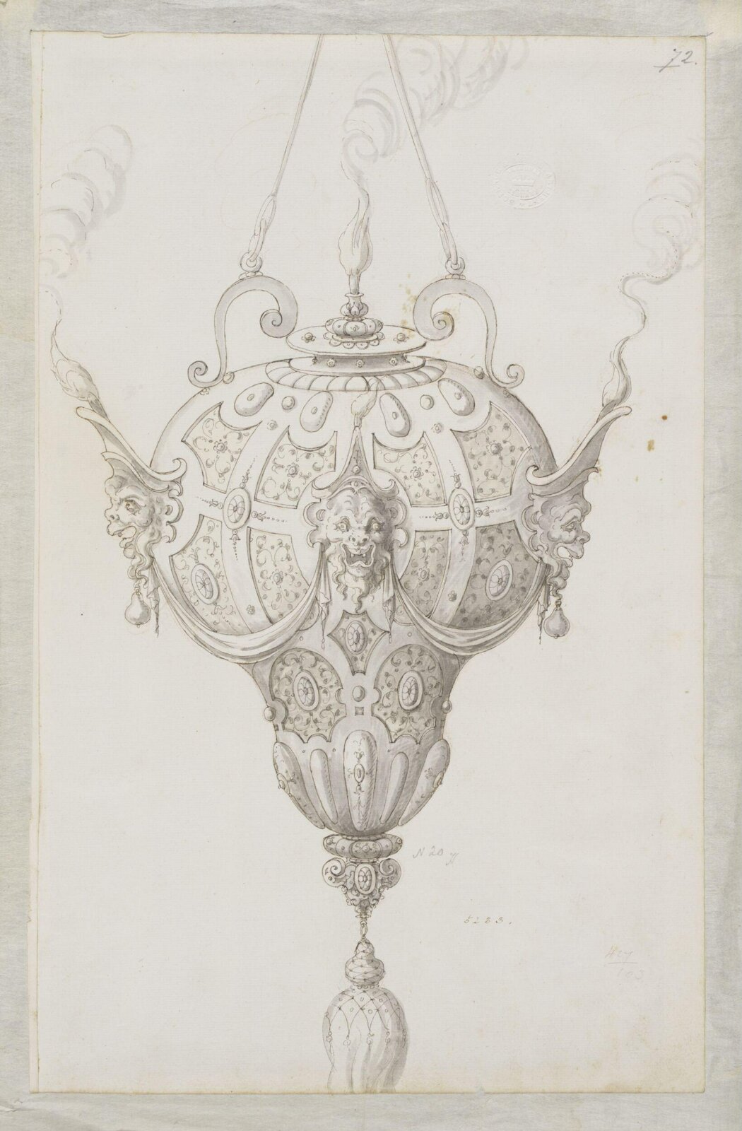 Drawing, Erasmus Hornick, 1582-1583
