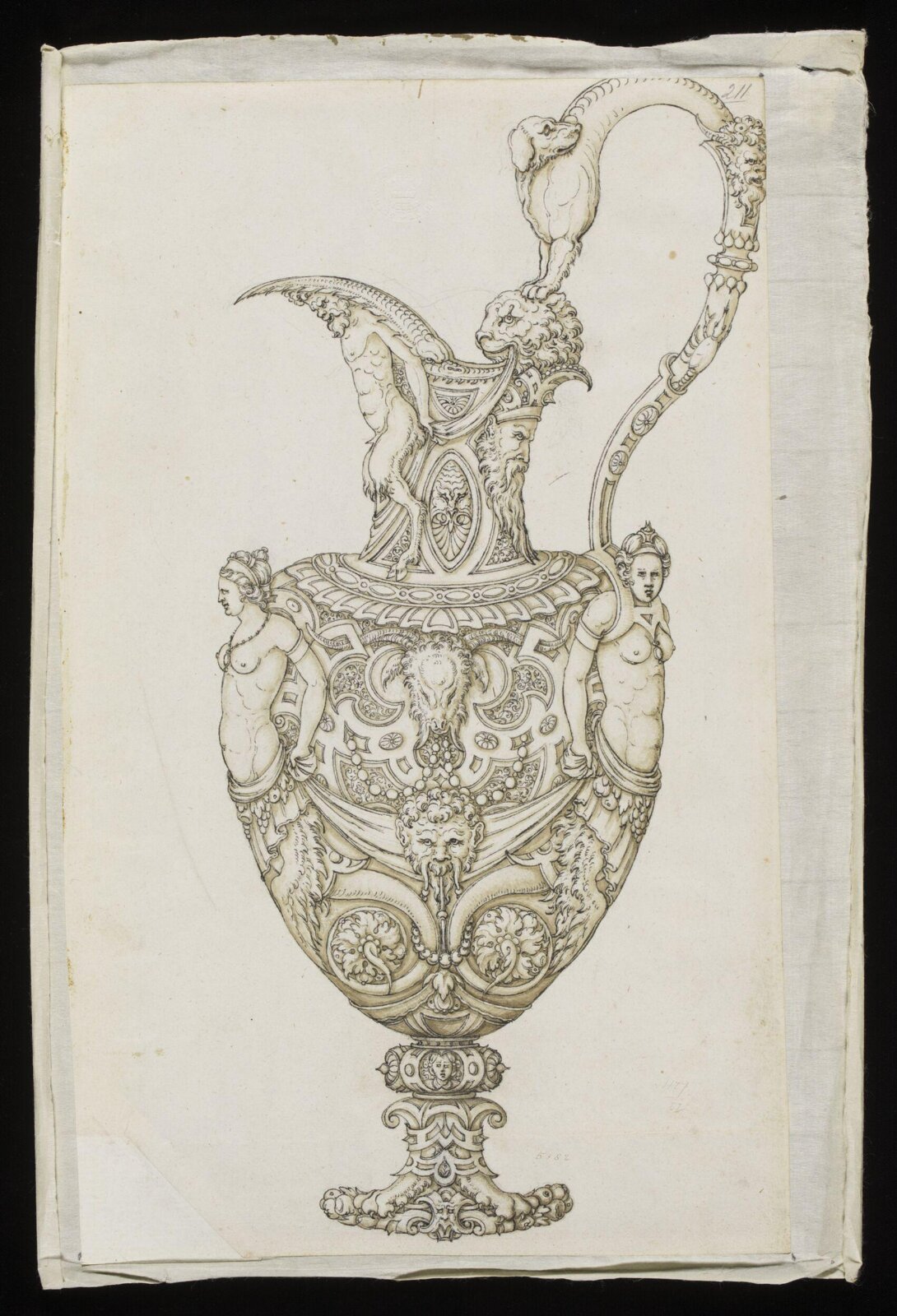 Drawing, Erasmus Hornick, 1582-1583