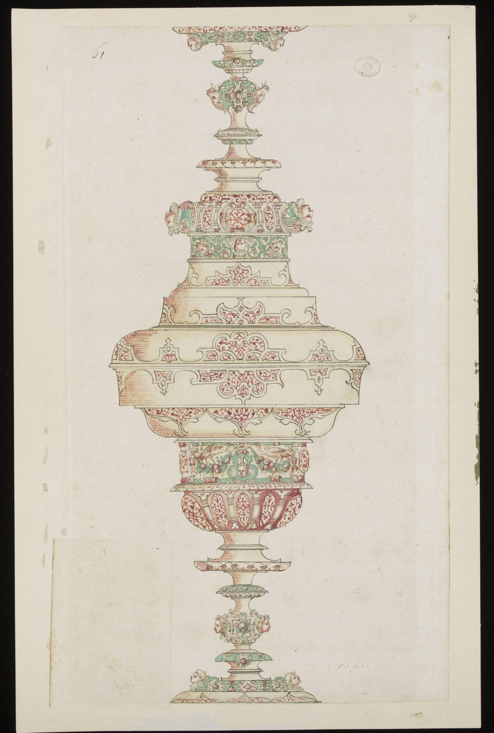 Drawing, Wenzel Jamnitzer, 1550-75