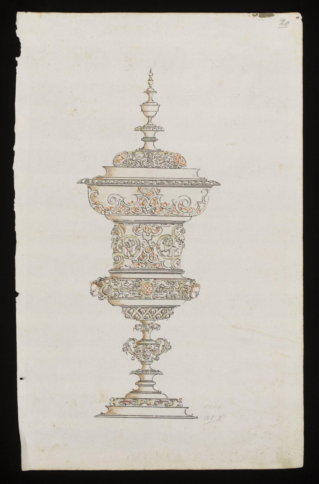 Drawing, Wenzel Jamnitzer, 1550-75
