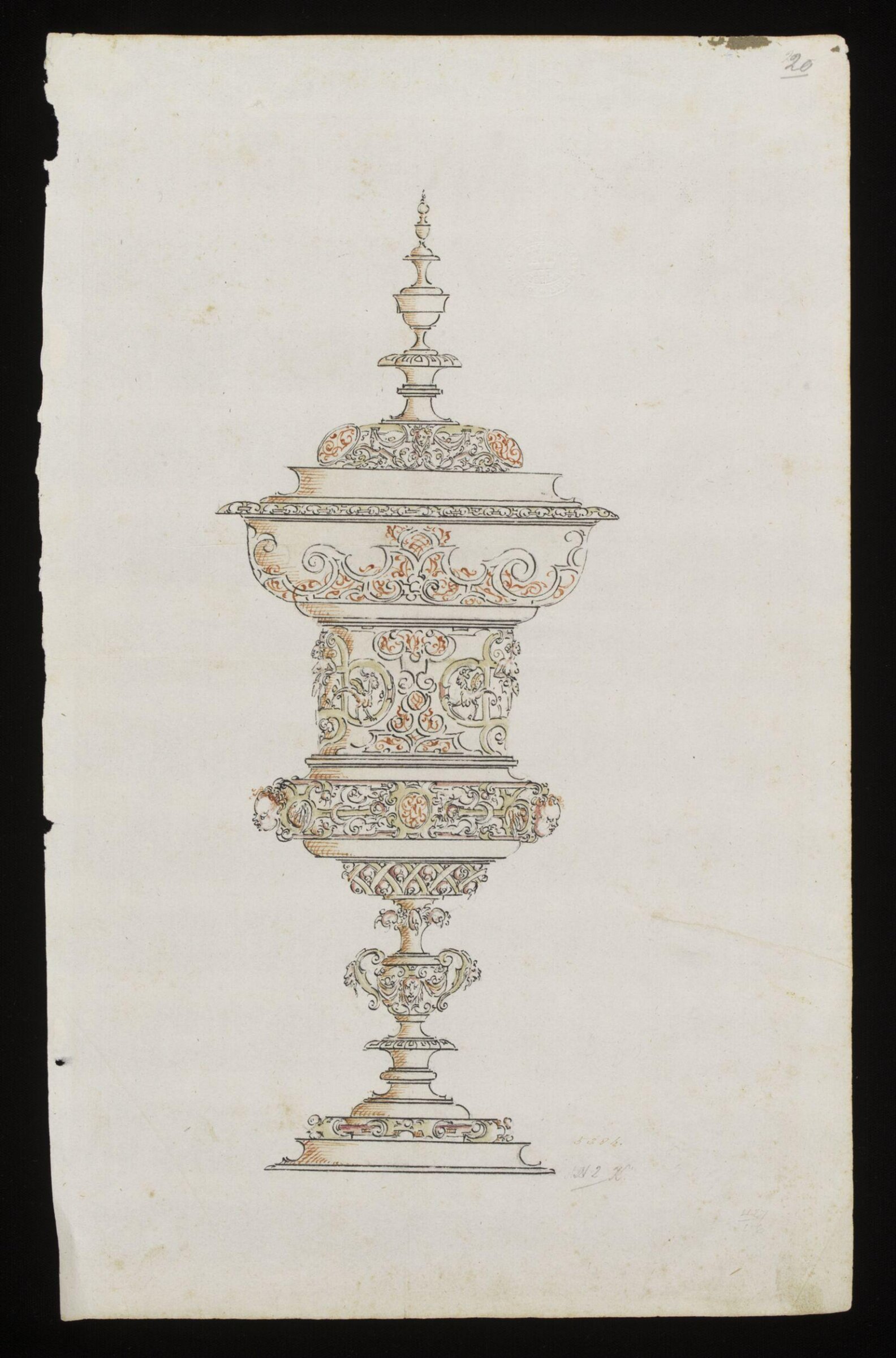 Drawing, Wenzel Jamnitzer, 1550-75