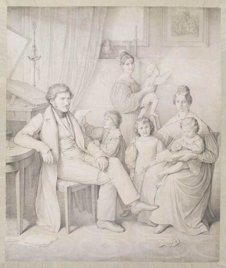 Portrait of Samuel Amsler and Family top image