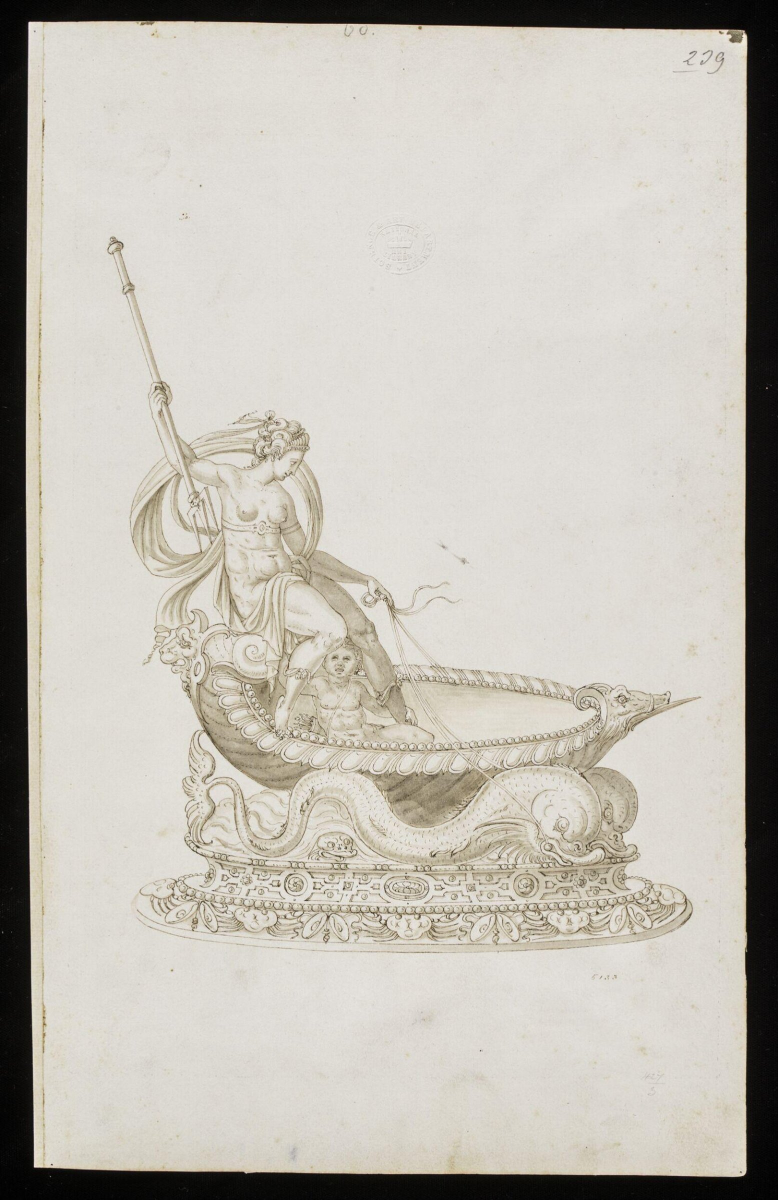 Drawing, Erasmus Hornick, c. 1550