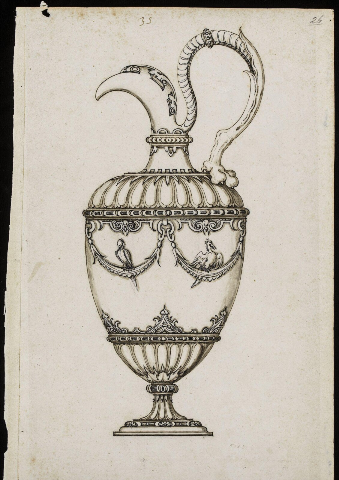 Drawing, Erasmus Hornick, c.1555-1559