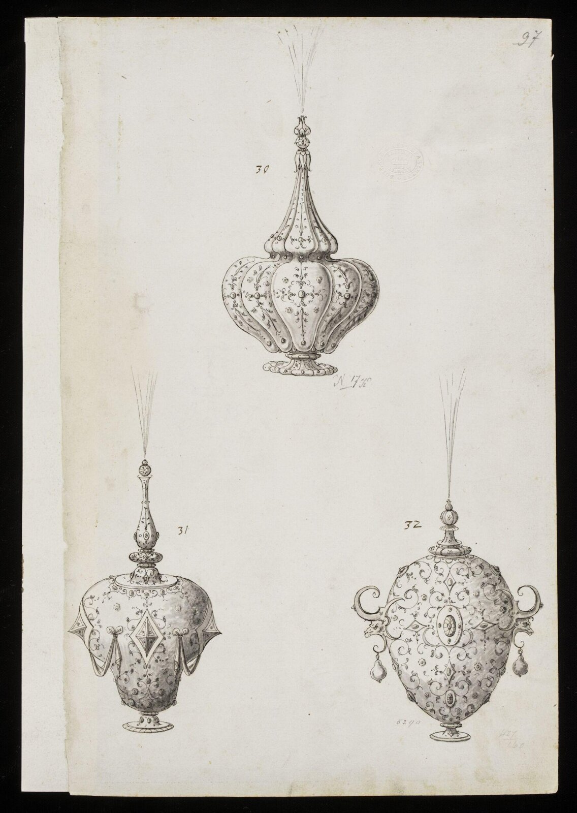 Drawing, Erasmus Hornick, c. 1550