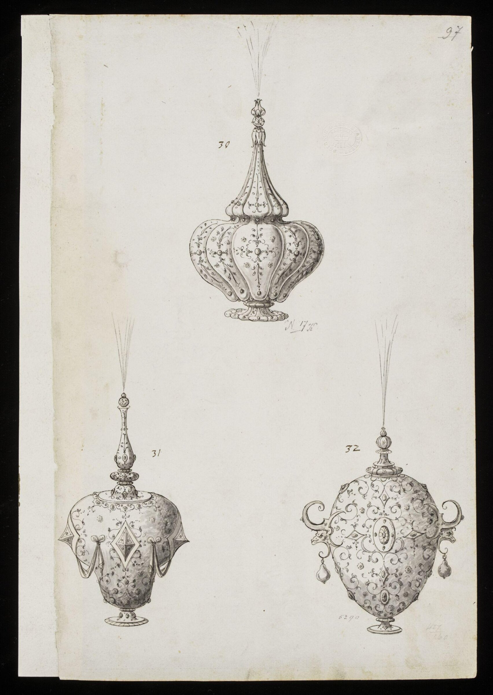 Drawing, Erasmus Hornick, c. 1550