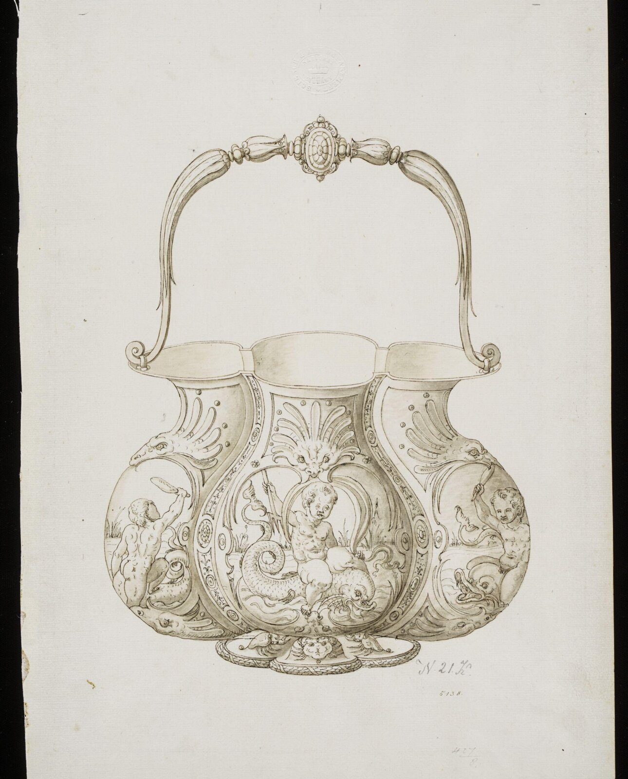 Drawing, Erasmus Hornick, c. 1550