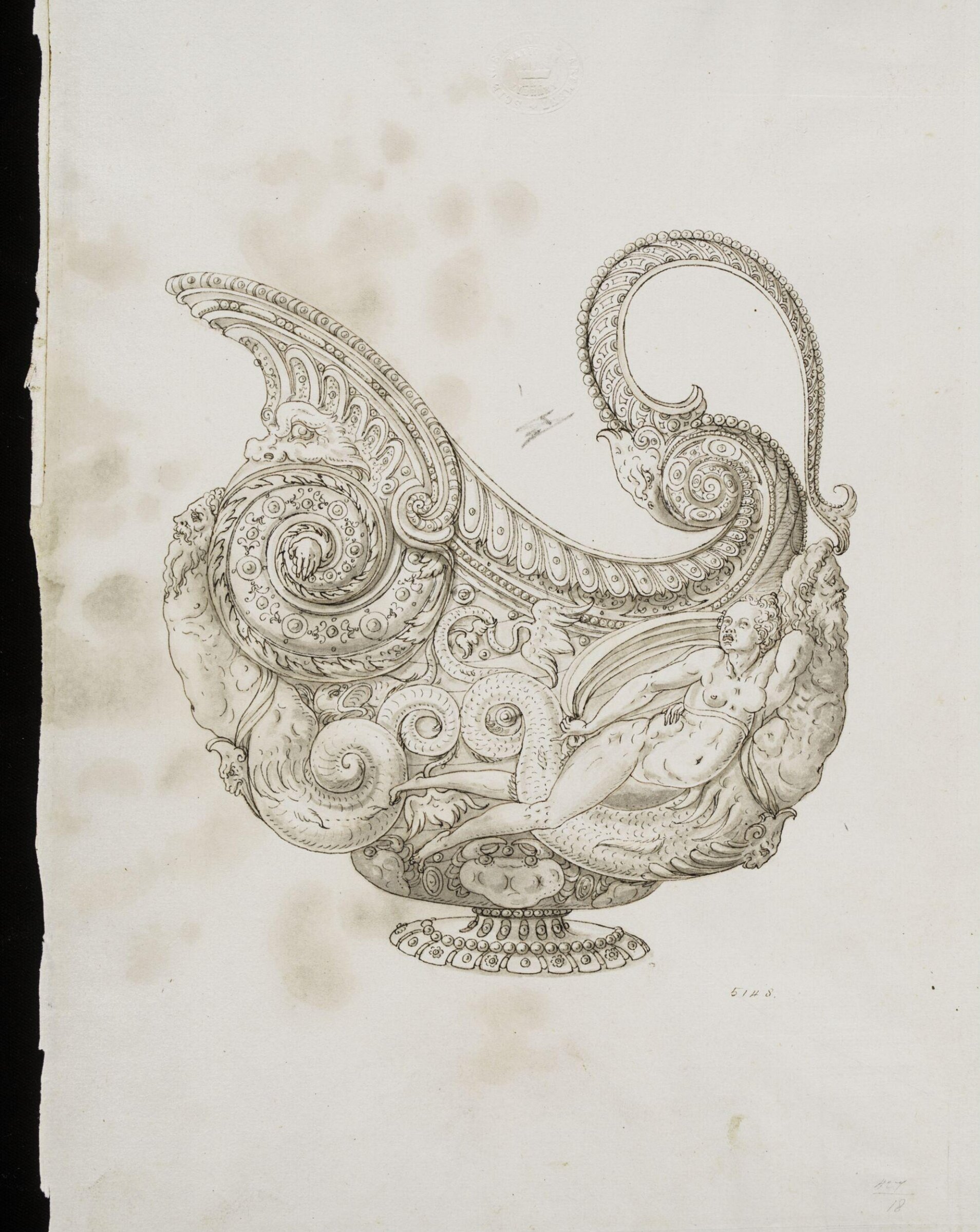 Drawing, Erasmus Hornick, c. 1550