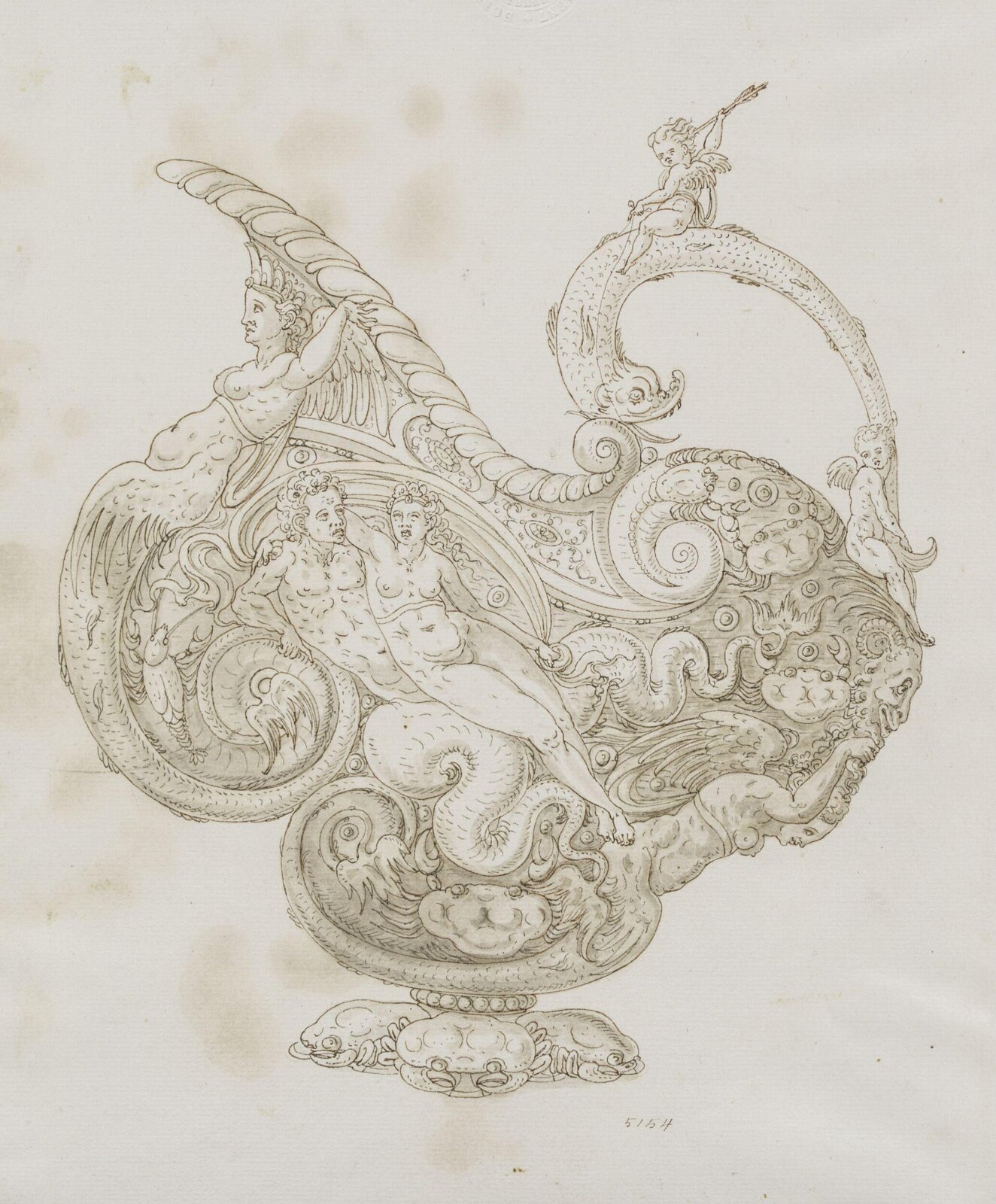 Drawing, Erasmus Hornick, c. 1550