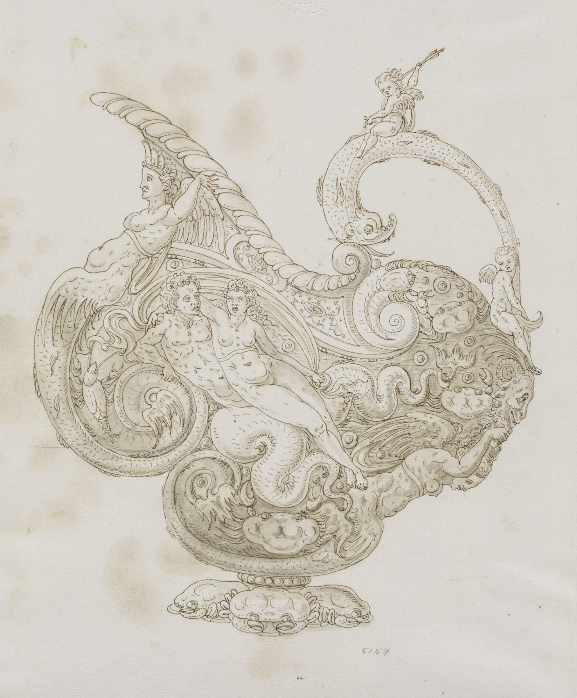 Drawing, Erasmus Hornick, c. 1550