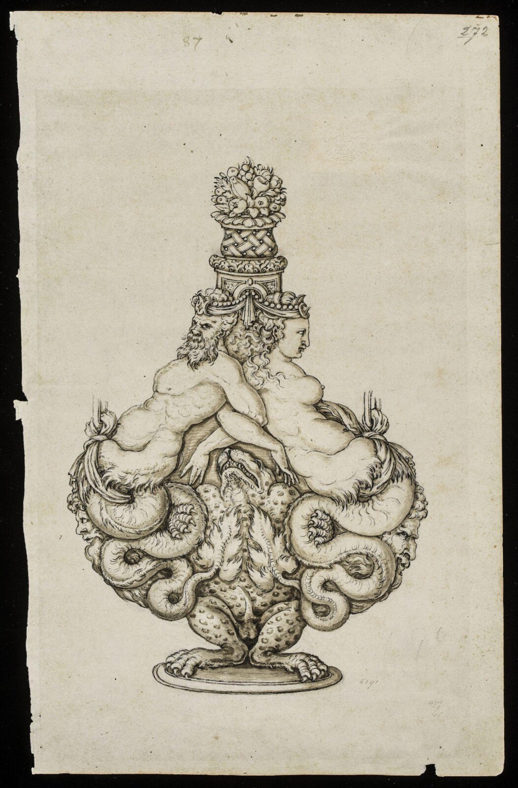 Drawing, Erasmus Hornick, 1559-1566