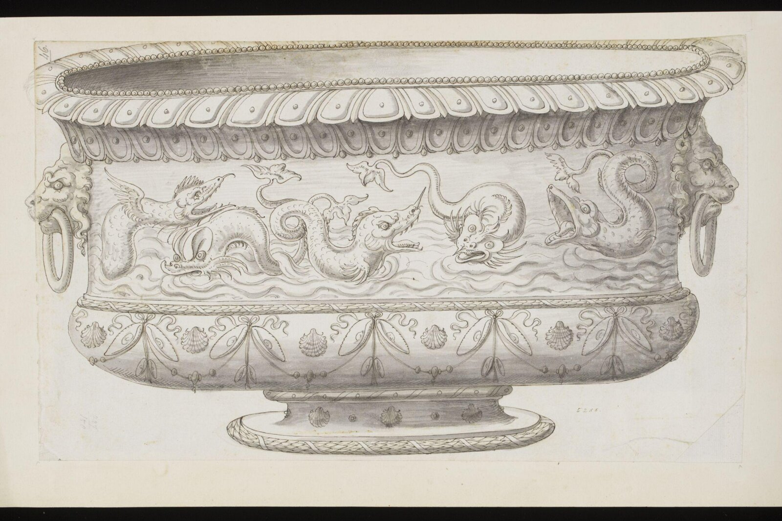 Drawing, Erasmus Hornick, 1582-1583
