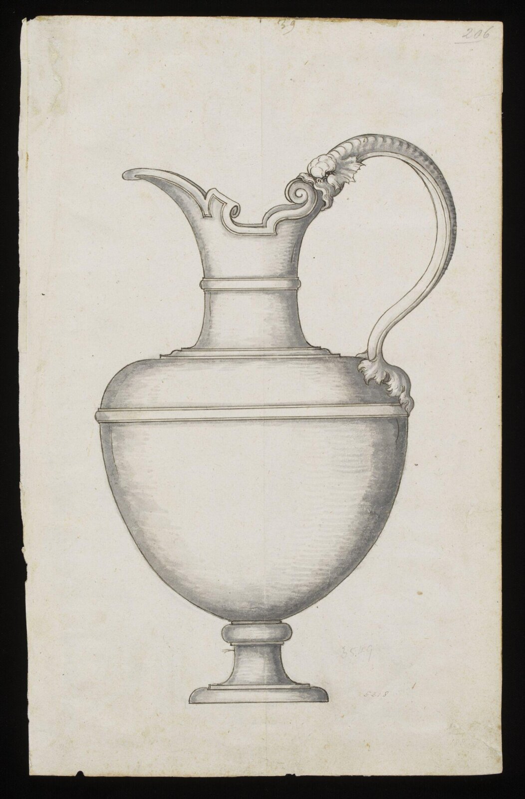 Drawing, Erasmus Hornick, 1582-1583