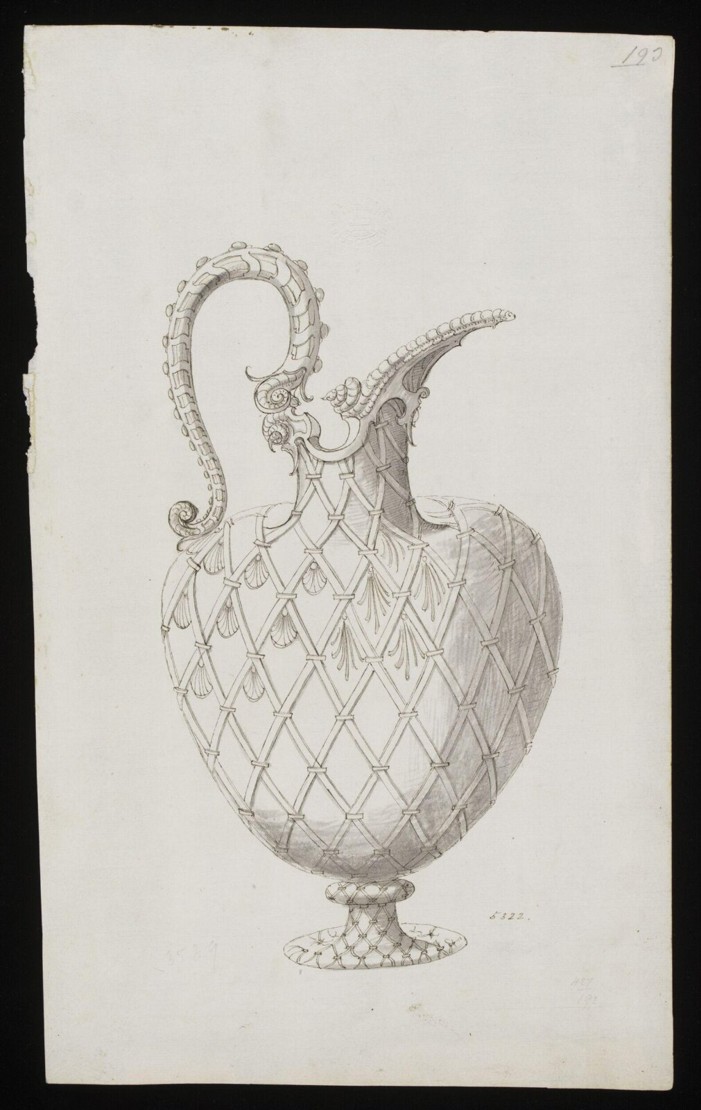 Drawing, Erasmus Hornick, 1582-1583