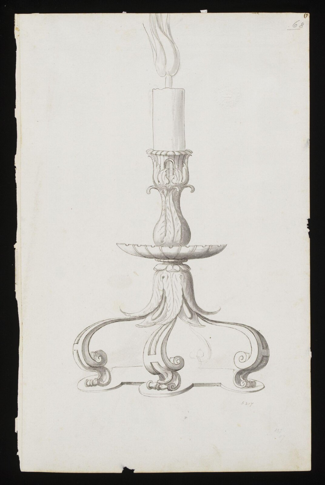 Drawing, Erasmus Hornick, 1582-1583