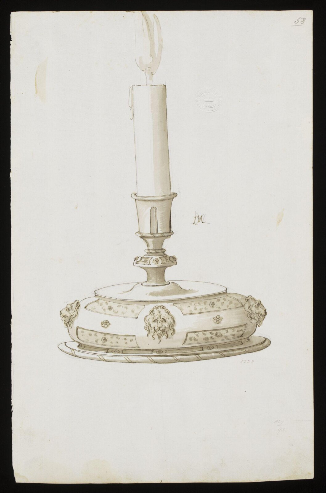 Drawing, Erasmus Hornick, 1582-1583