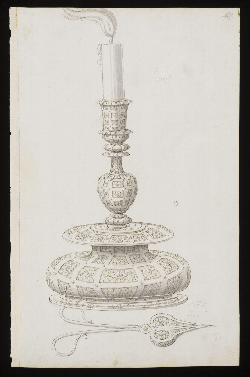 Drawing, Erasmus Hornick, 1582-1583