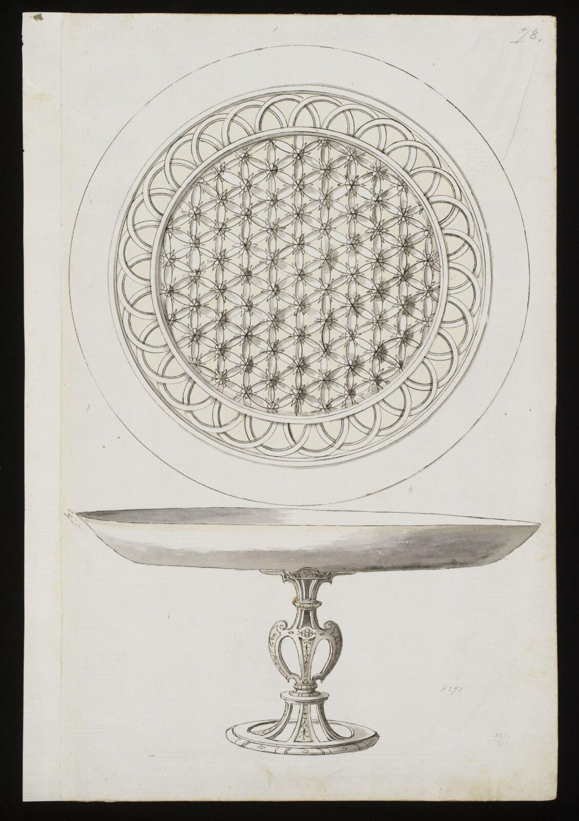 Drawing, Erasmus Hornick, 1582-1583