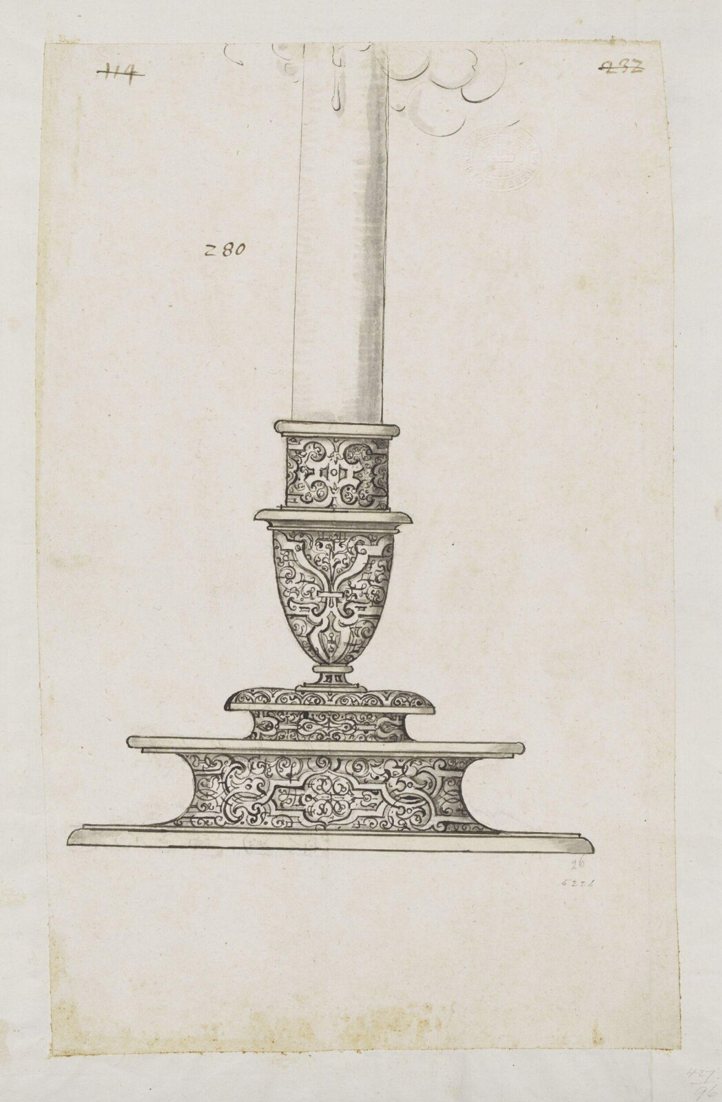 Drawing, Erasmus Hornick, 1582-1583
