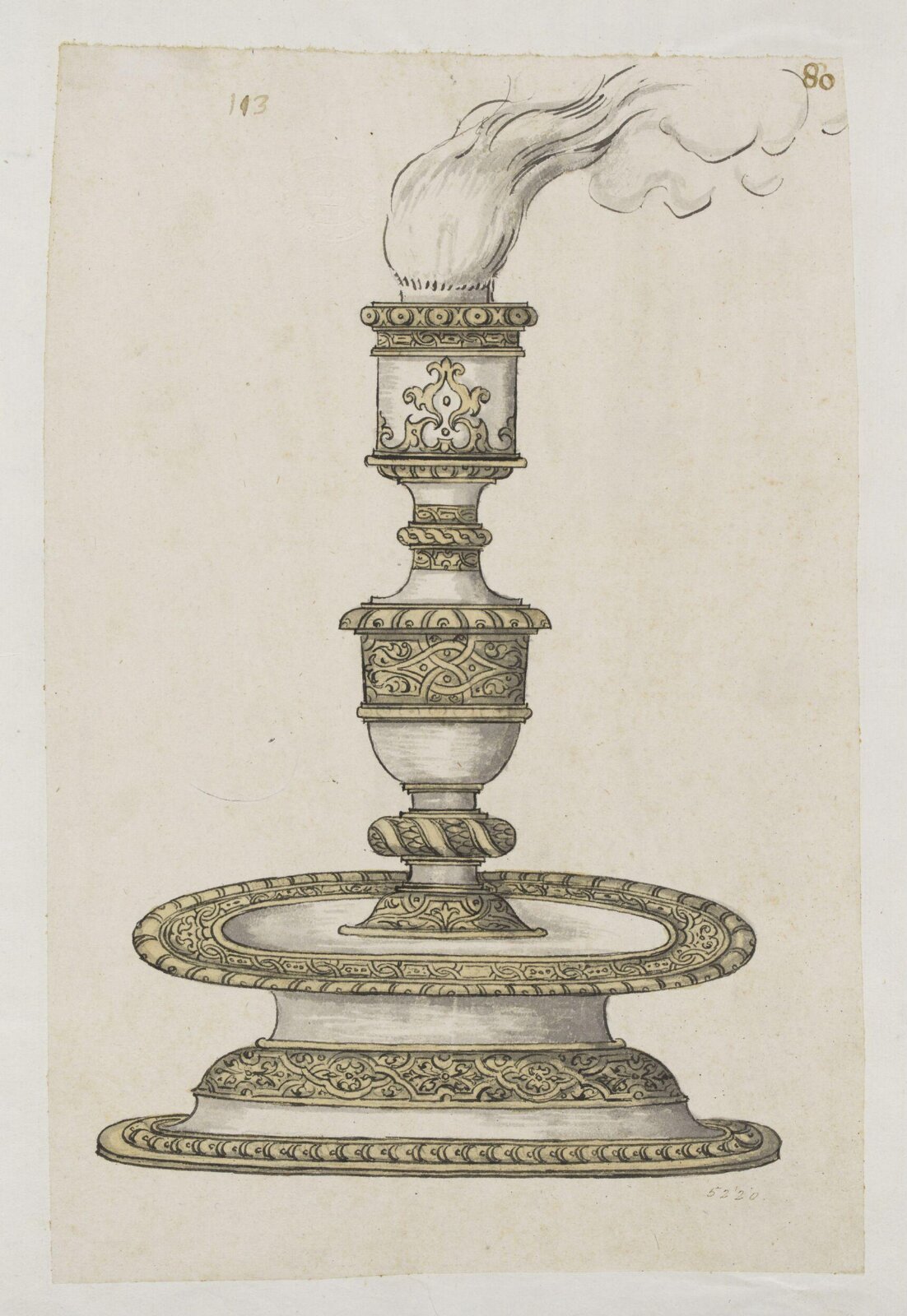 Drawing, Erasmus Hornick, 1582-1583