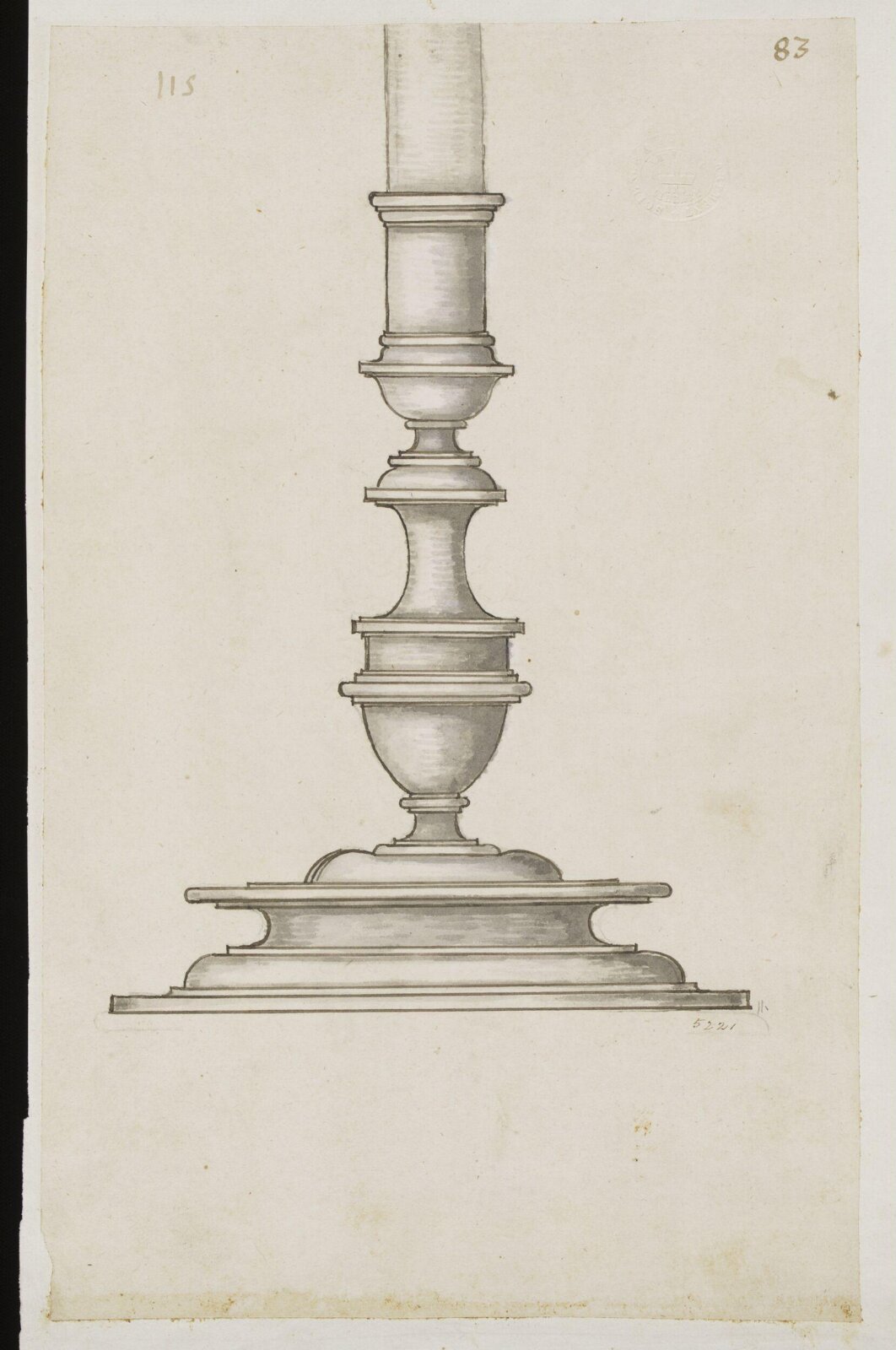 Drawing, Erasmus Hornick, 1582-1583