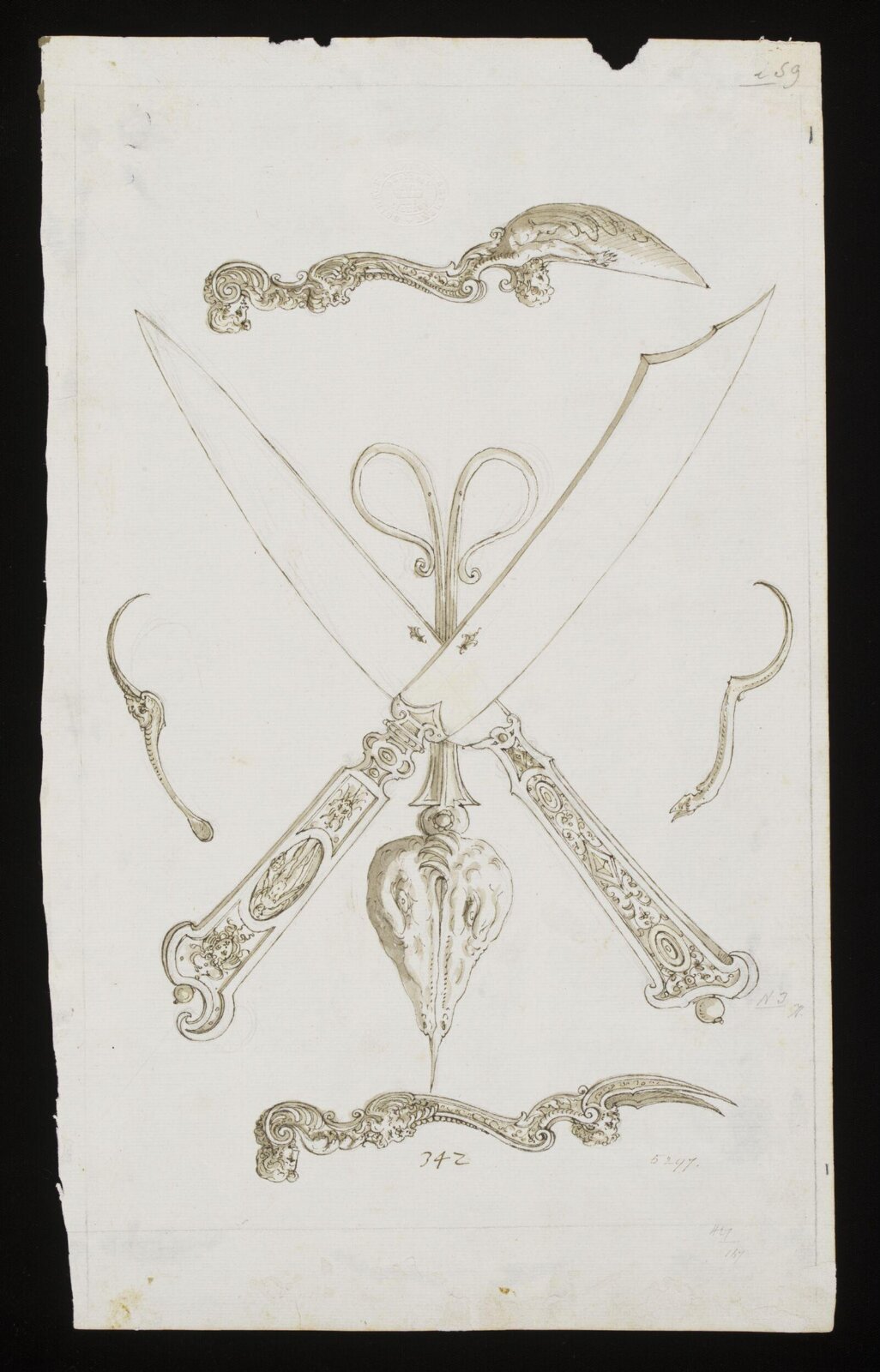 Drawing, Erasmus Hornick, 1582-1583