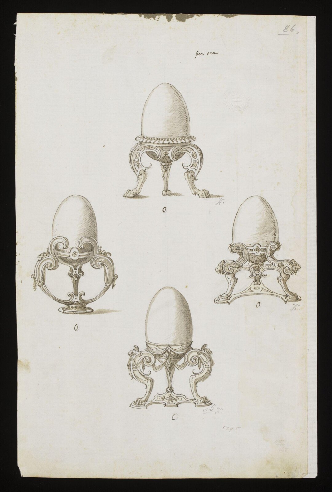 Drawing, Erasmus Hornick, 1582-1583