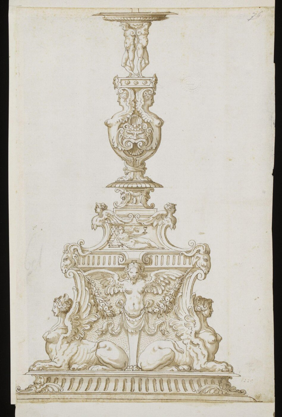Unknown, Design for a candelabra