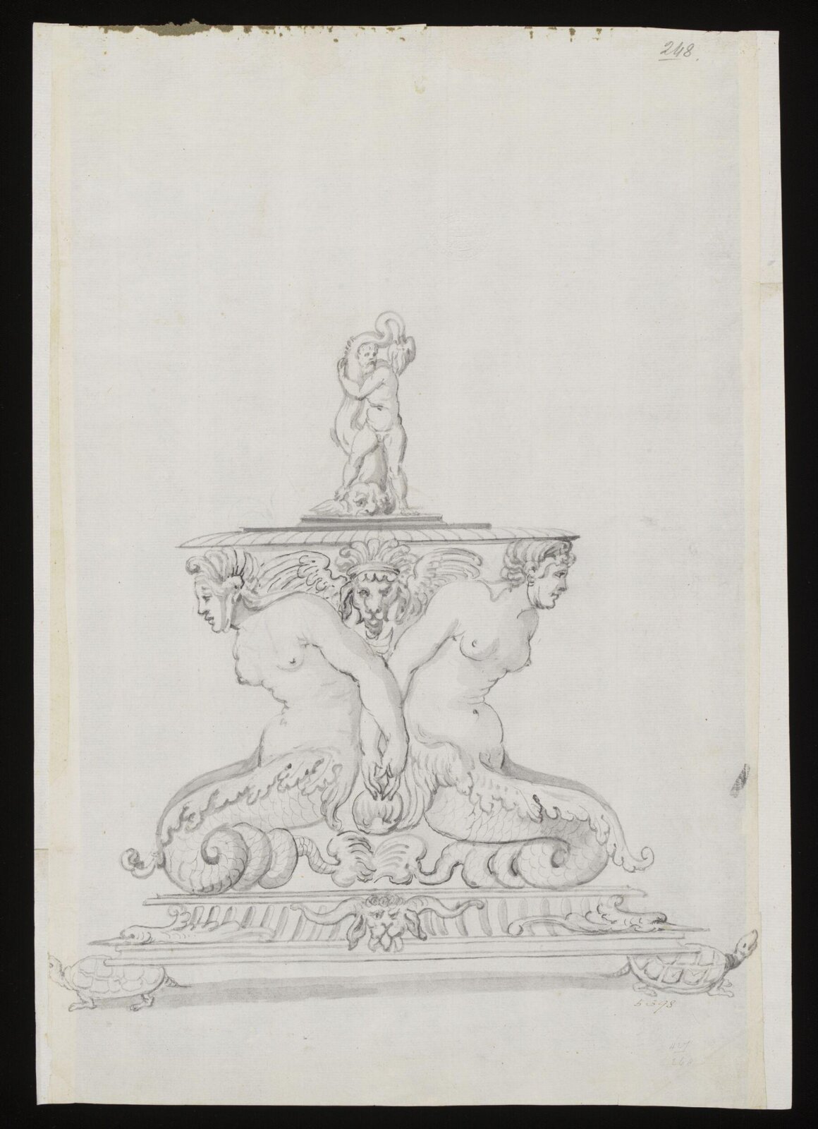 Design for a salt-cellar, 16th century