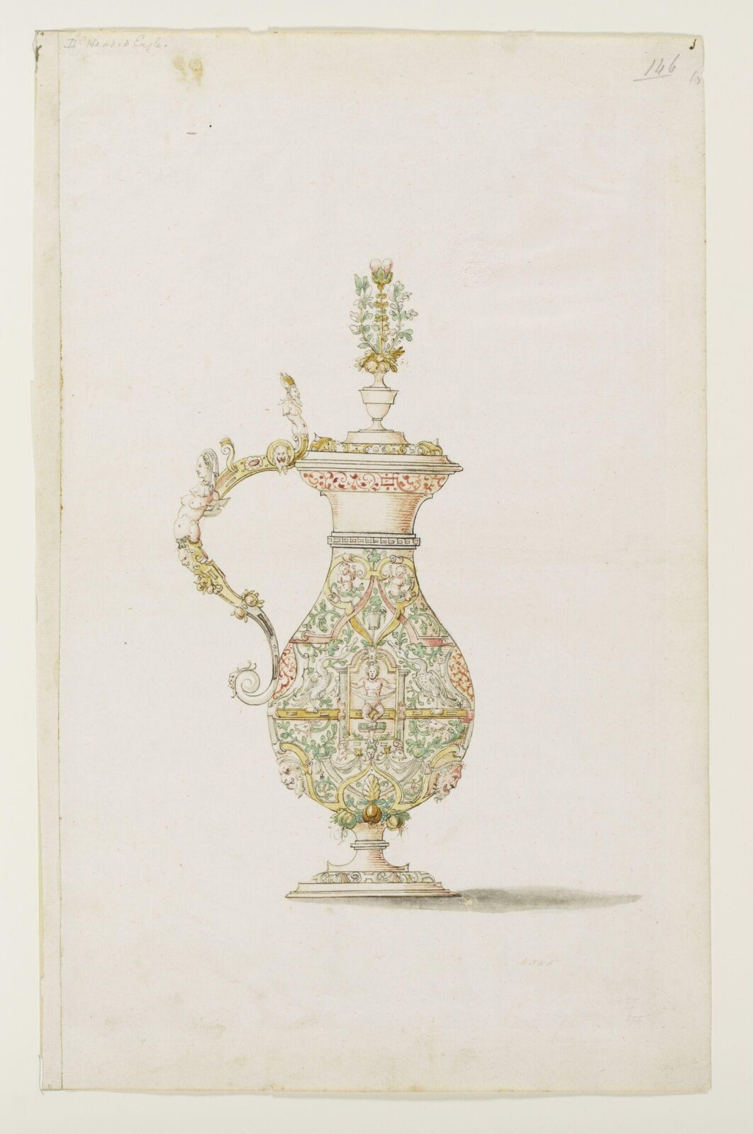Drawing, Wenzel Jamnitzer, 1550-75