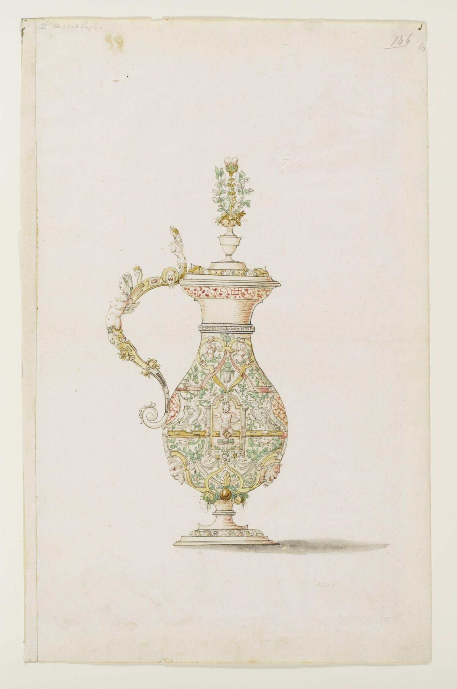 Drawing, Wenzel Jamnitzer, 1550-75