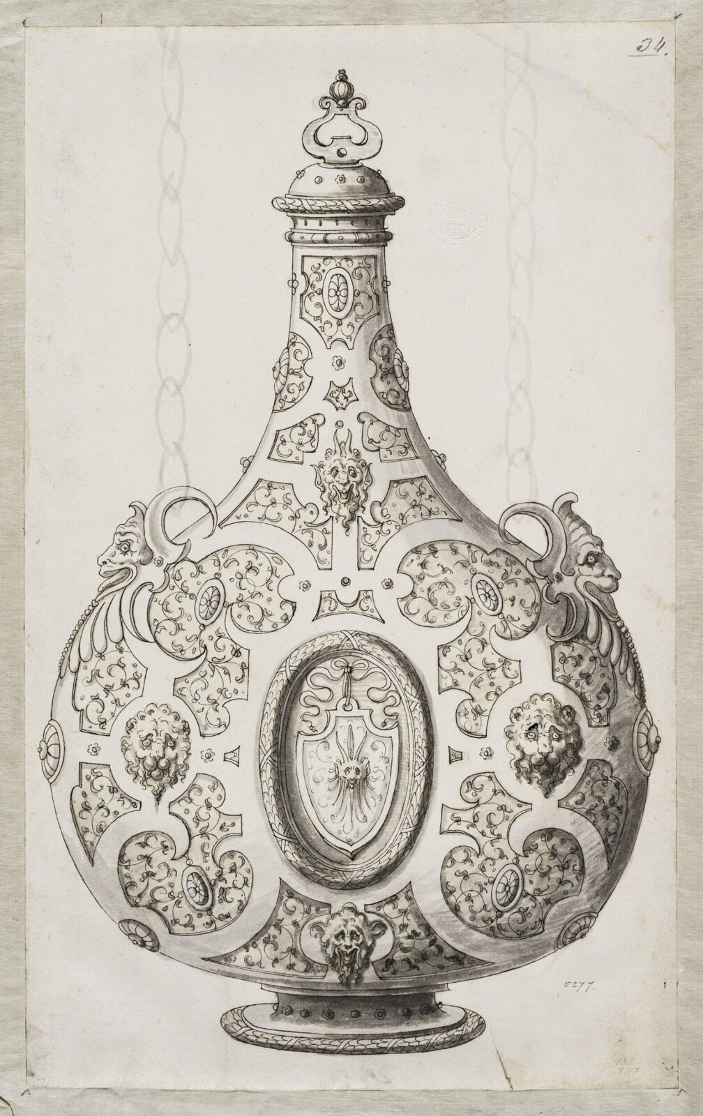 Drawing, Erasmus Hornick, 1582-1583