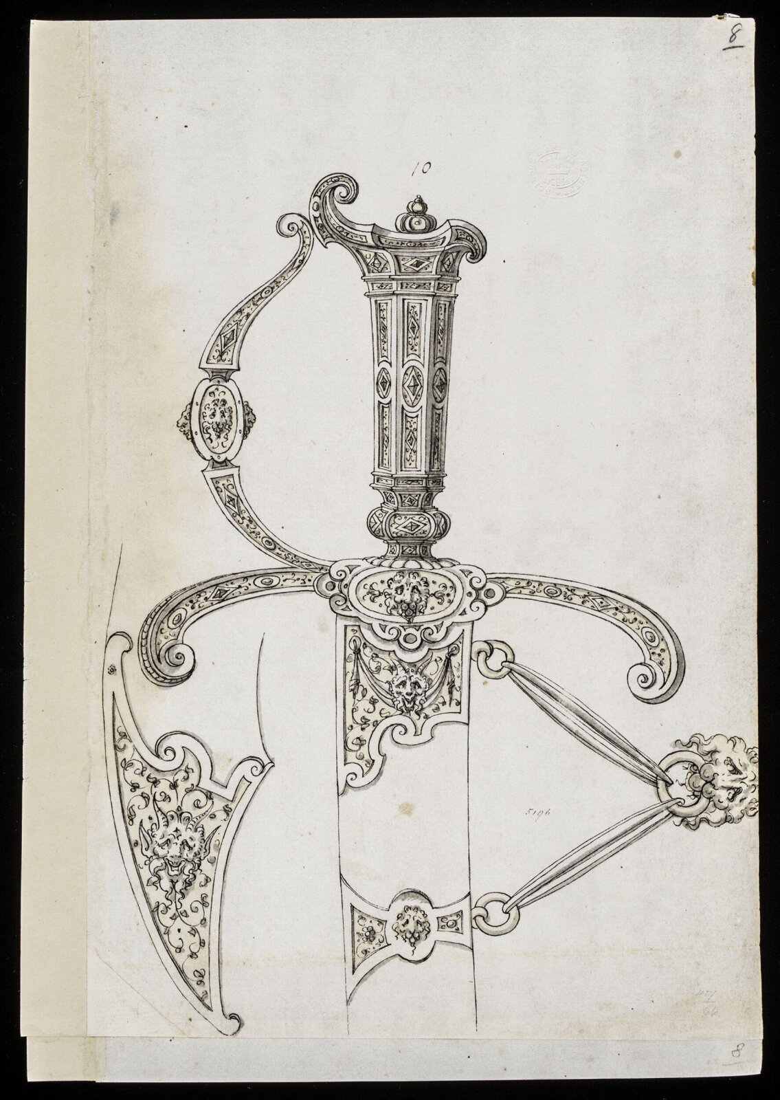 Drawing, Erasmus Hornick, 1559-1566