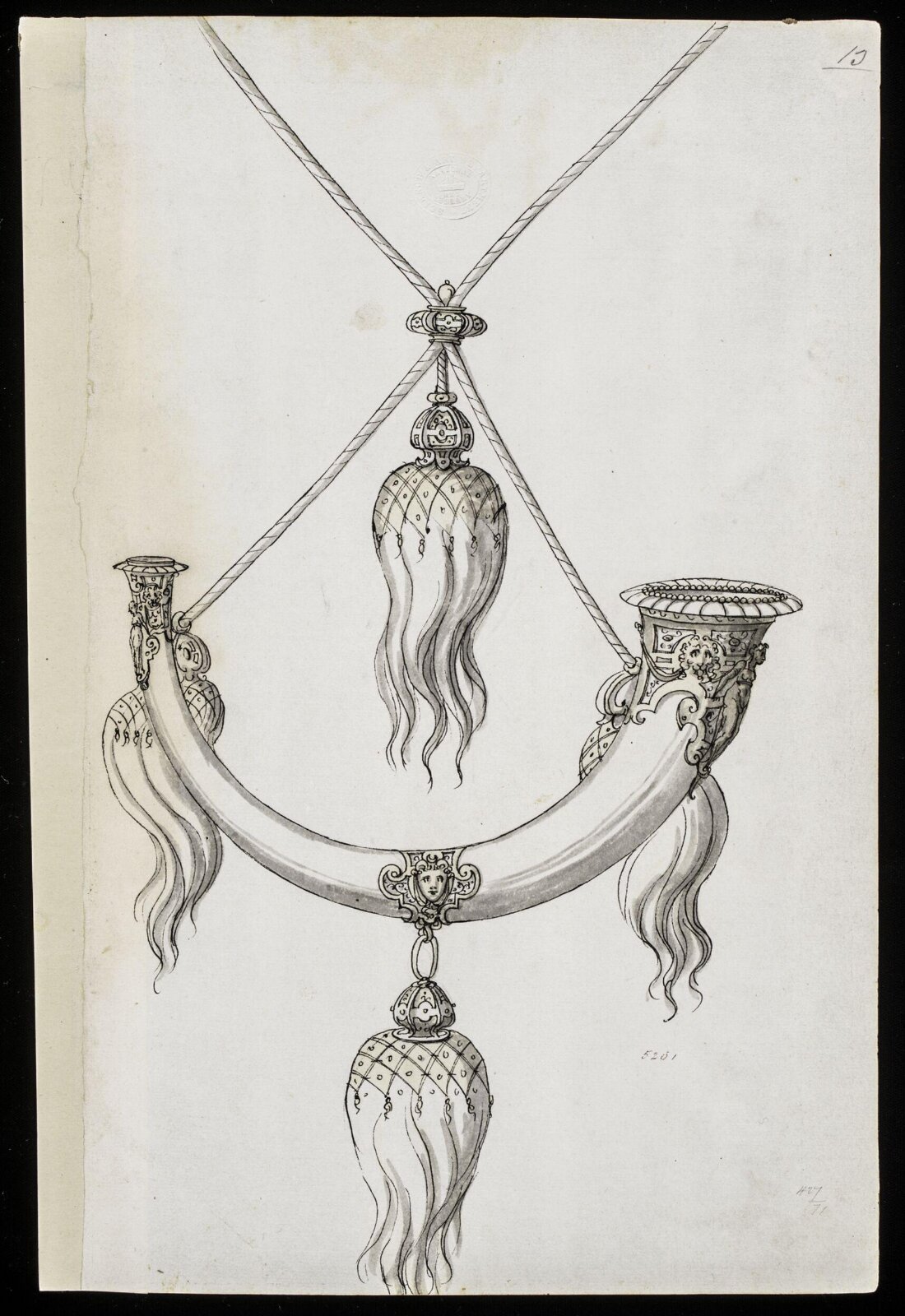 Drawing, Erasmus Hornick, 1559-1566