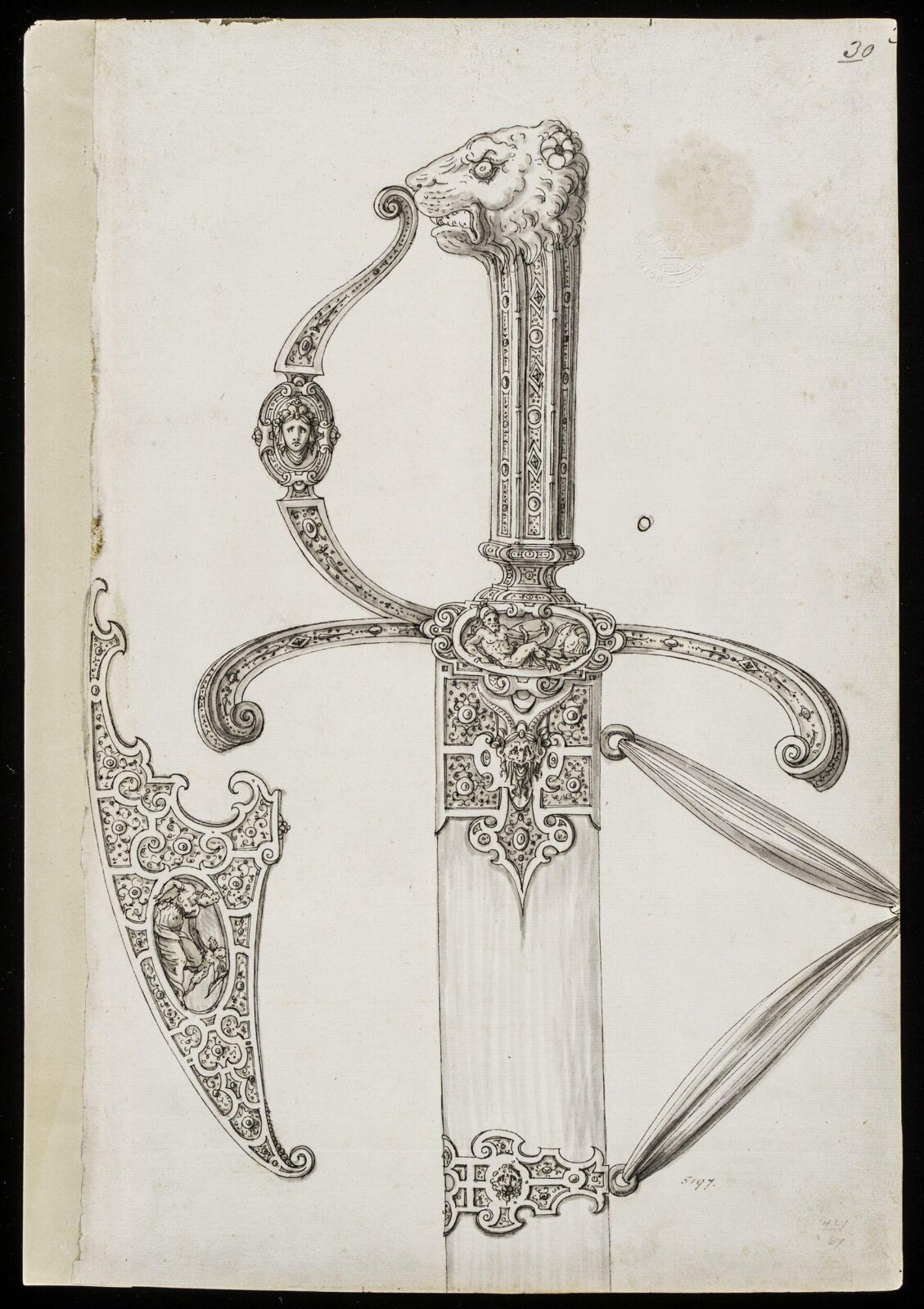 Drawing, Erasmus Hornick, 1559-1566
