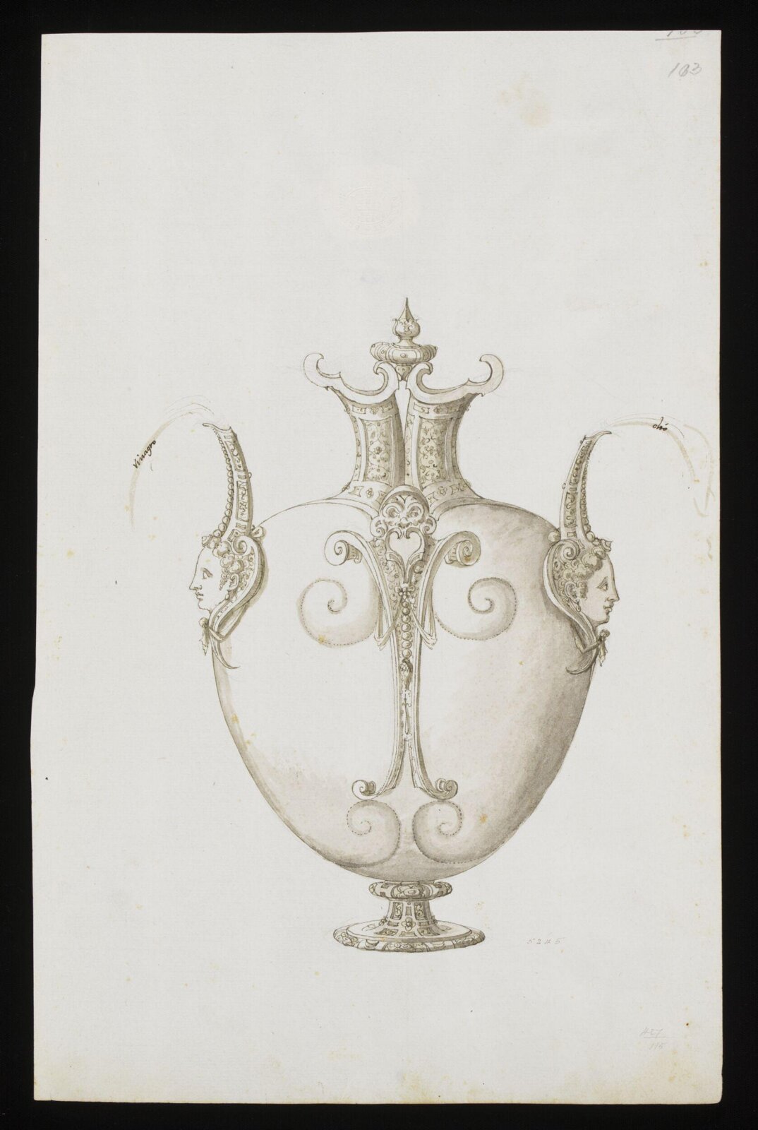 Drawing, Erasmus Hornick, 1582-1583