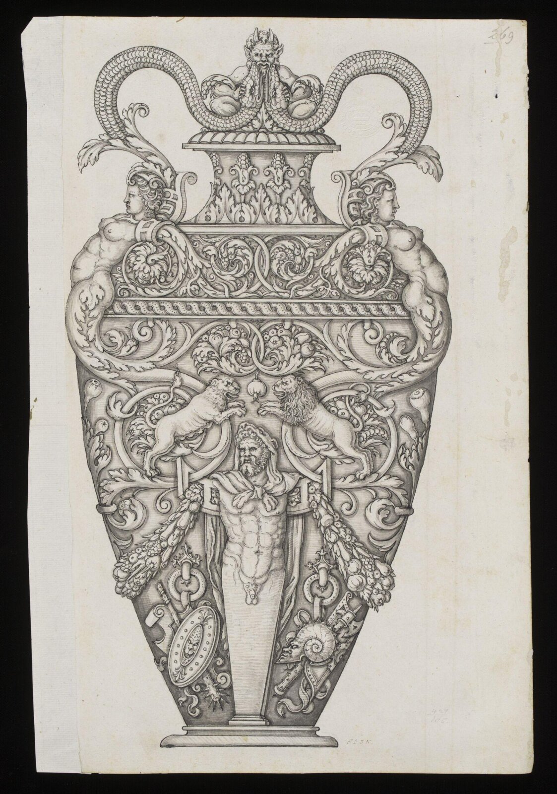 Drawing, Erasmus Hornick, 1582-1583