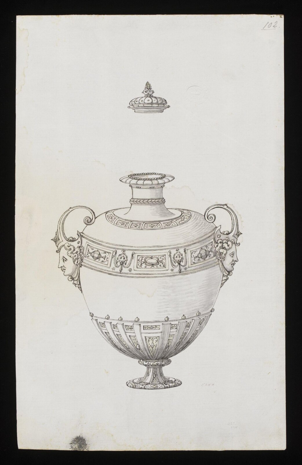 Drawing, Erasmus Hornick, 1582-1583
