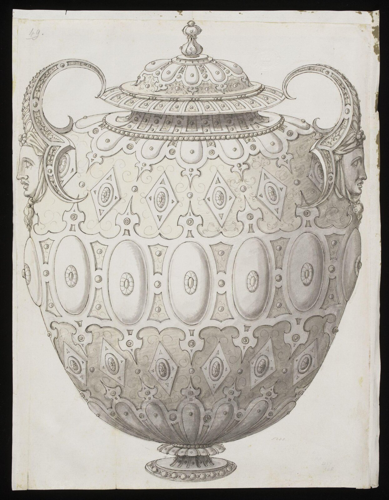 Drawing, Erasmus Hornick, 1582-1583