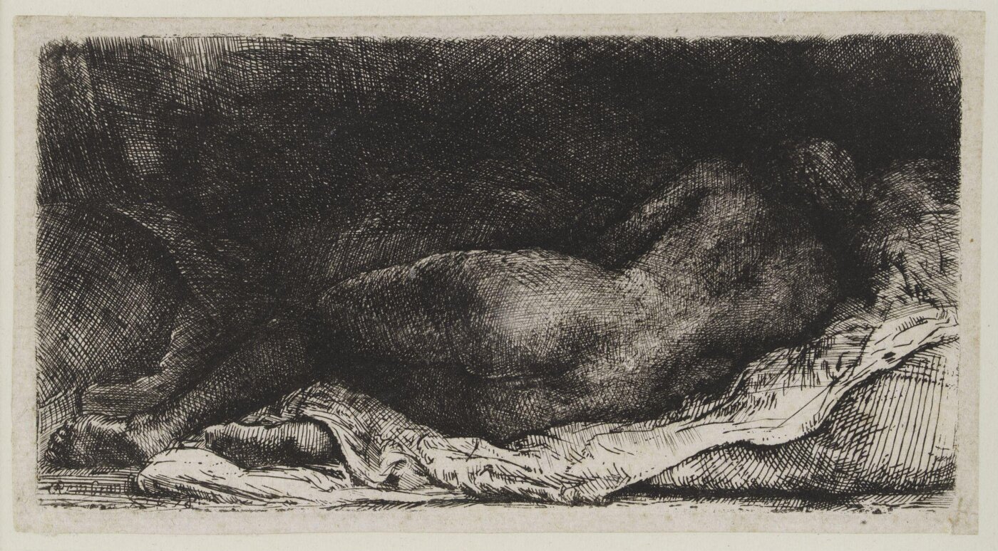 Rembrandt van Rijn, Nude Lying Down